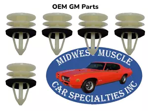 02-20 Interior Door Panel Retainer Clips GM Cars & Silverado Sierra Trucks 5p UP - Picture 1 of 6