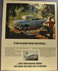 1966 International Pickup Truck Large Size Print Ad Excellent Original - Picture 1 of 5