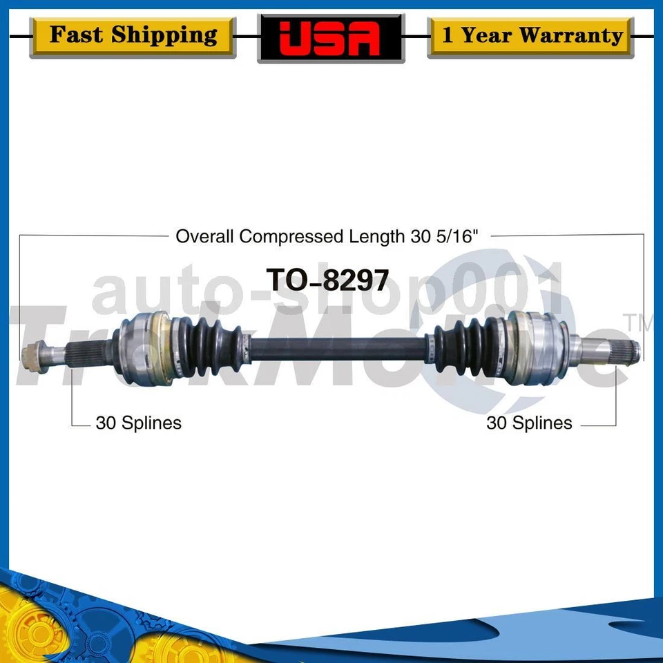 Junta de eje trasero izquierdo CV para Lexus IS250 RWD 2,5 L 2013 2012 2011 2010 2009 2008 Foto 1 de 1