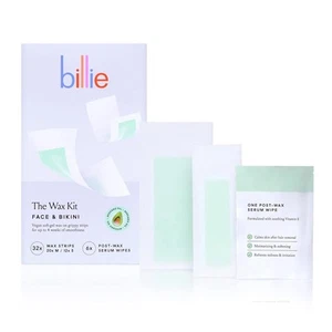 🔥Billie Wax Kit - Gesicht & Bikini - 32 Wachsstreifen - 6 Nachwachs Serum Tücher🔥 - Bild 1 von 2