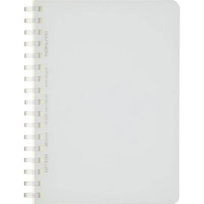 Kokuyo Soft Ring Notebook Clear Grid and Dot Ruled A6 80 Sheets Transparent 146 - Image 1 of 4