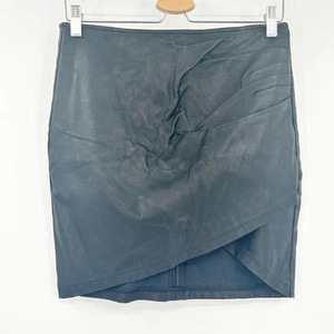 Mini jupe femme Vici Edgy Moto sort plissée froncée crayon simili cuir M - Photo 1/7