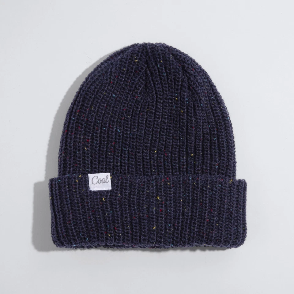 Nuevo gorro de acrílico tejido acanalado grueso moteado arco iris Coal The Edith Neptuno Foto 1 de 1