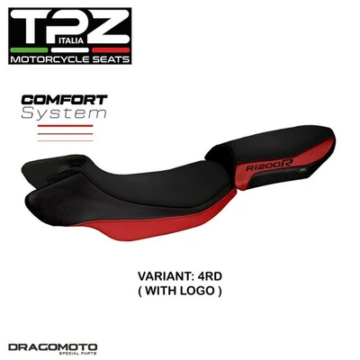 BMW R 1200 R 2015-2018 Asiento Tapizado XBR12RACC-4RD-3 TPZ Rojo SISTEMA CONFORT... Foto 1 de 4