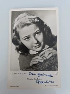 CHRISTINE KAUFMANN Autogramm Signiert Autograph Signed Original Autogrammkarte - Bild 1 von 2