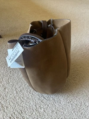 Zara Suede Leather Bucket Bag New Old Stock - Image 1 of 4