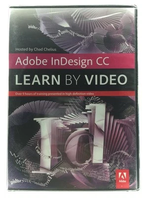 Adobe InDesign CC: Learn by Video 2014 Chad Chelius PC DVD-ROM Brand New OOP - Image 1 of 4
