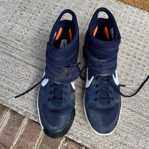 Nike Air Alpha Dragon Baseball Spikes Pitchers Penn State Blue & White Size 15 - Picture 1 of 7