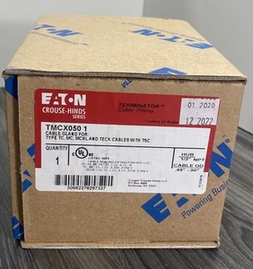 Eaton Crouse-Hinds TMCX050-1 Kabelverschraubung 1/2" für Typ TC MC MCHL & Tech Kabel - Bild 1 von 12