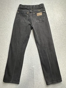 Wrangler Jeans Boys 14 Regular High Rise Straight Leg Denim Pants Youth 13MWBBK - Picture 1 of 15