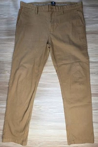Men's DC Shoes tan straight leg trousers pants size 36 - Picture 1 of 6