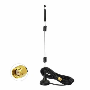 Dual Band RP-SMA Magnetic WiFi Antenna For Wifi Card Wireless PCI Cards Bluetoot - Photo 1/11