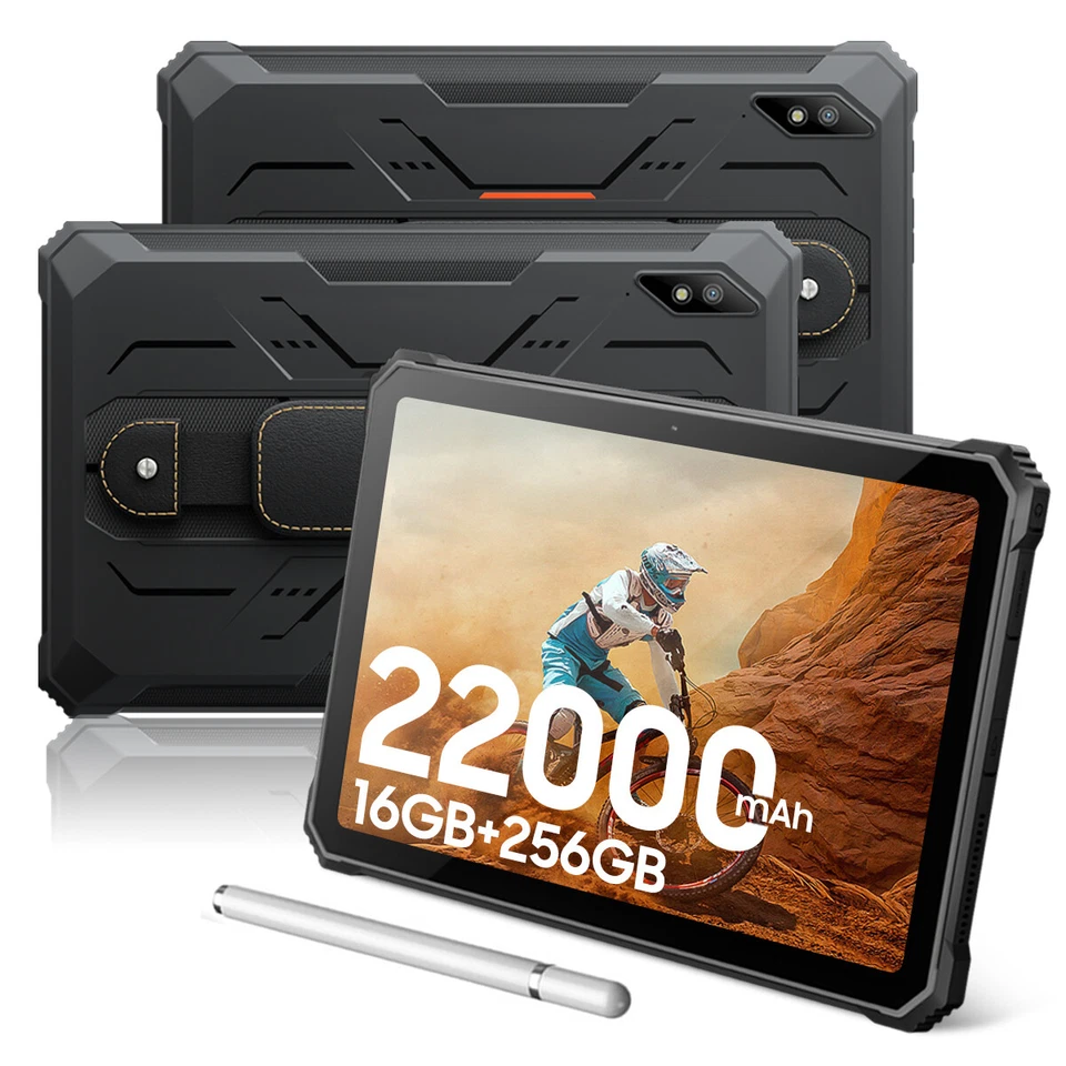 Blackview Active 8 Pro Rugged Android 14 Tablet 16GB+256GB 22000mAh 10.4" Tablet - Image 1 of 4