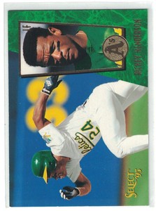1995 PINNACLE SELECT RICKEY HENDERSON KANSAS CITY ATHLETICS #134