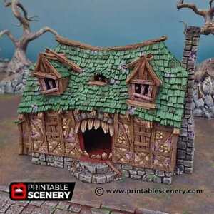 Mimic House - Fantasy Building - Fantasy Tabletop Terrain 