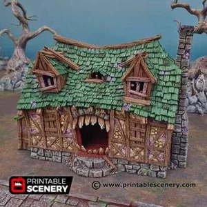Casa de imitación - edificio de fantasía - terreno de mesa de fantasía - Imagen 1 de 8