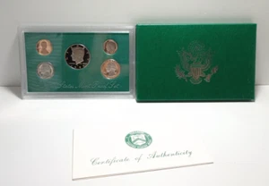 Juego de prueba de 5 monedas revestidas de Estados Unidos 1995 S con certificado de autenticidad - Imagen 1 de 5