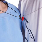 A Pair Couple Pendant Necklace Electrocardiogram Magnetic Heart Pendant Neck _sh