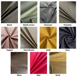 TELA DE ALGODÓN ENCERADO Chaquetas de limpieza ropa Resistente al agua 15 COLORES - Imagen 1 de 48