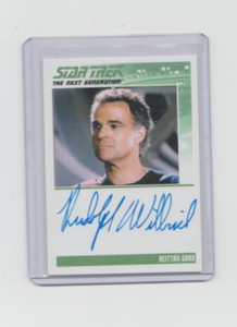 Star Trek The Next Generation TV Autograph Card Rudolph Willrich Reittan (B)