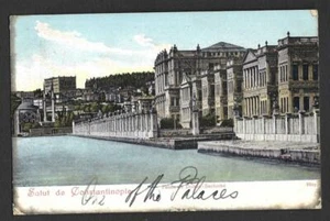 TURQUÍA, CONSTANOPLA, POSTAL 1905, PALACIO DE DOLNA BACHTCHE, USADO EN REINO UNIDO - Imagen 1 de 1