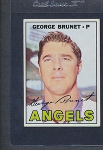 1967 Topps #122 George Brunet Angels VG/EX *449