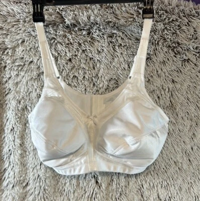 Amoena Ava Mastectomy Bra Women’s Size 40D White No Wire Comfort NWT Adjustable - Image 1 of 4
