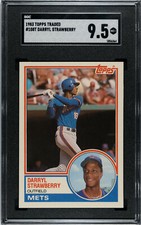 1983 Topps Traded Darryl Strawberry #108T Rookie Card -  Mint+ SGC 9.5 - POP 3