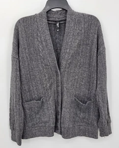 Cárdigan Torrid Sleep para mujer 00 mediano/grande gris suave acogedor bolsillos abuelo - Imagen 1 de 8