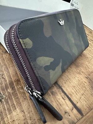 Portafogli Donna Gagà Milano In Pelle Di Vitello Camouflage E Doppia Zip - Immagine 1 di 4