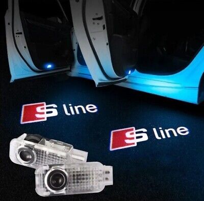 2 Proiettori Logo Audi A1 A3 A4 A5 A6 A7 A8 Q3 Q5 Q7 Tt Led Portiere Sottoporta • 21.90€