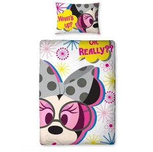 Juego de cama para niños Disney Minnie Mouse Mickey 135x200 adicto a las compras NUEVO - Imagen 1 de 1