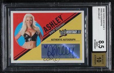 2006 Topps Heritage II WWE Auto Ashley Massaro Ashley BGS 8.5 Rookie Auto RC