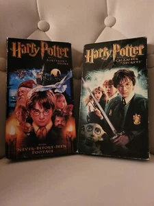 Harry Potter and the Sorcerers Stone & The Chamber Of Secrets VHS Tape Set! - Picture 1 of 3