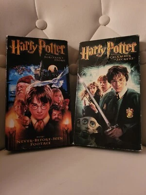 Harry Potter and the Sorcerers Stone & The Chamber Of Secrets VHS Tape Set!  - Image 1 of 3