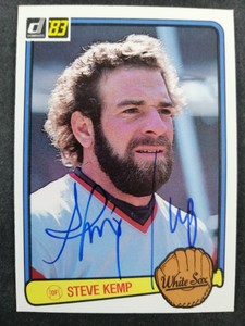 1983 Donruss SIGNED: Steve Kemp, WHITE SOX #269