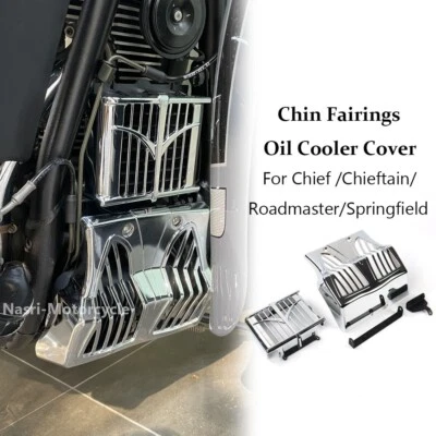 Kit de capa refrigerador a óleo carenagens queixo clássico 2016-2018 Indian Chief Dark Horse - Imagem 1 de 4