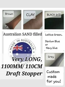 New LONG 110cm, 1100mm door draught, draft stopper. Many Colours, Aussie made. - Picture 1 of 12