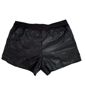 ATHLETIC Big Girls Running Shorts Black Paint Splatter With Liner, Sz XL(14-16) - Picture 1 of 10