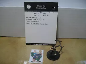 =Dungeons and Dragons D&D HERALBINGER Madera Elfo Escaramuza 31/80 con tarjeta= - Imagen 1 de 1