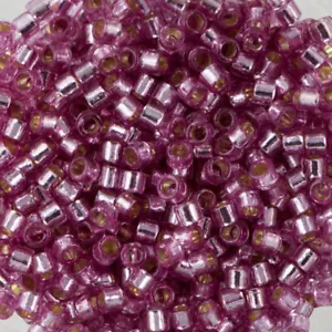 11/0 MIYUKI DELICA Silver Lined Duracoat Orchid Seed Bead (8g) - Picture 1 of 1