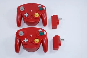 2 Pack Wireless Controllers +Adapter For Original Nintendo Gamecube Retro GC NGC - Picture 1 of 31