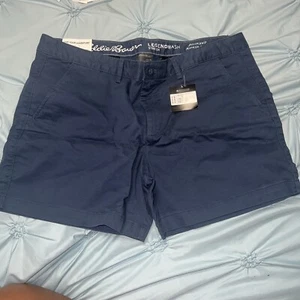 Eddie Bauer Women’s Size 16 LegendWash Stretch Boyfriend Mid Rise Shorts - Picture 1 of 7