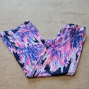 Pantalone lounge Lilly Pulitzer 86480 rosa fantasia blu taglia XSmall 554 - Foto 1 di 7