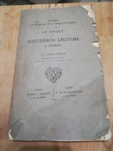 Le Droit De Succession Legitimate 1879 - Picture 1 of 12