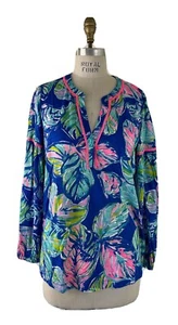 Tunica maglia Lilly Pulitzer Kalissa manica lunga Casa del Sol taglia L - Foto 1 di 7