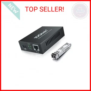 Gigabit Multi-Mode LC Fiber to Ethernet Media Converter with A SFP SX Module, 1. - Picture 1 of 2