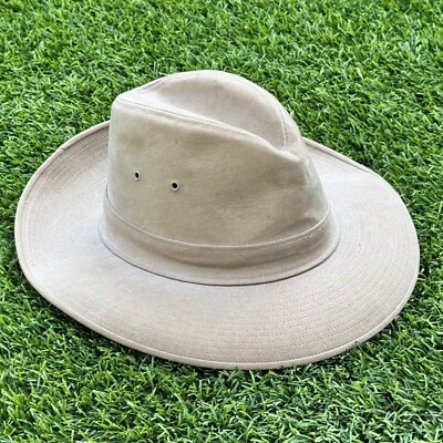De colección Banana Republic Safari Fedora Sombrero Caqui Aventura Medio Repelente al Agua Foto 1 de 2