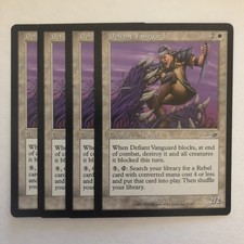 Defiant Vanguard 4X - MTG Nemesis - Creature - Uncommon - Light Play X4