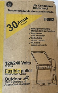 NEW!! GE 30 Amp 120/240-Volt 240-Watt Fused AC Disconnect - Picture 1 of 2